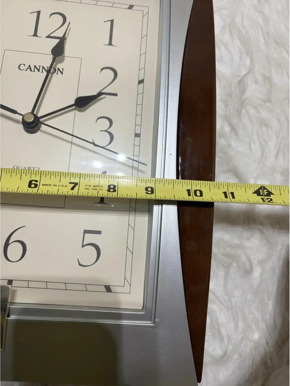 Vintage Cannon Quartz Sweep Wall Clock - Works